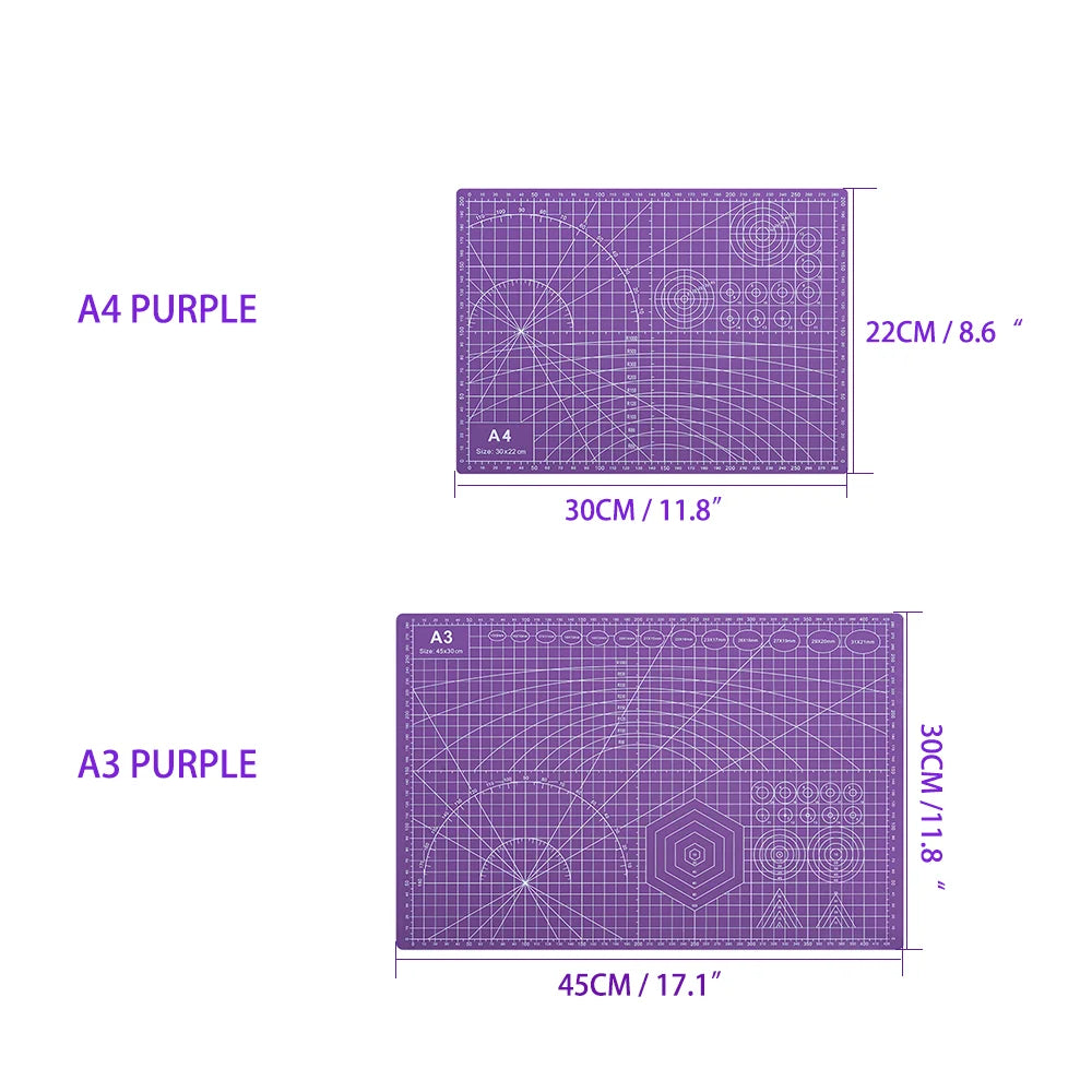 A3 A4 Schneidematte mit Graduierungen antistatisch für Werkbank Heimwerker