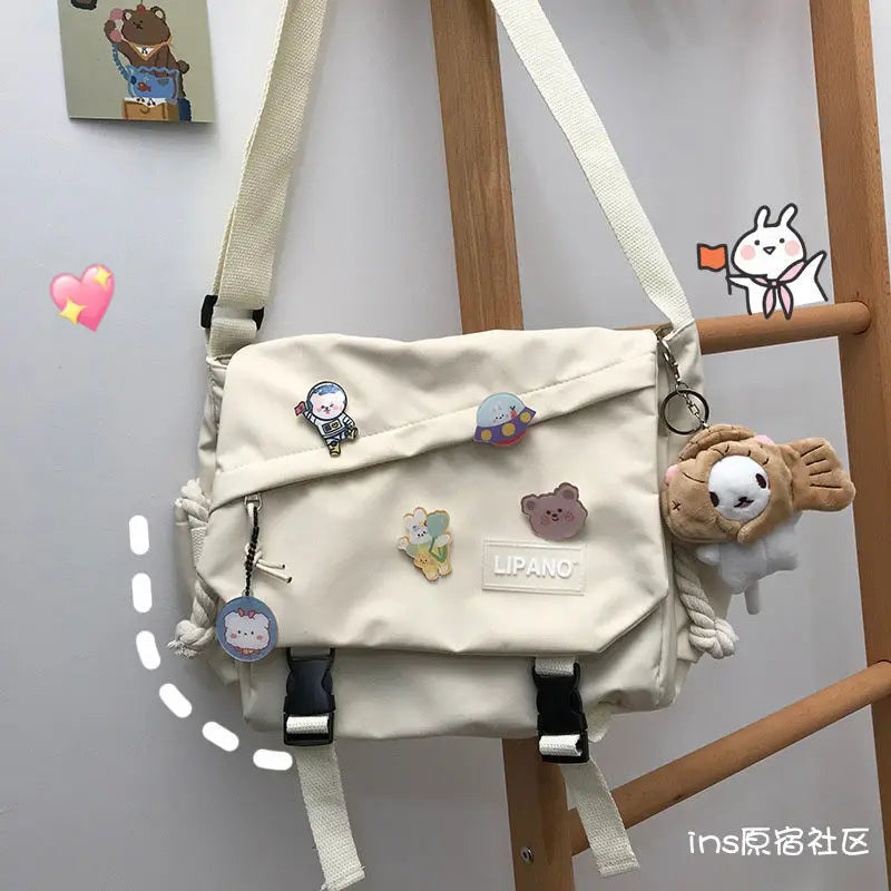 Stylische Leinwand Umhängetasche – Große Kapazität, leichter Komfort - sicherer Verschluss