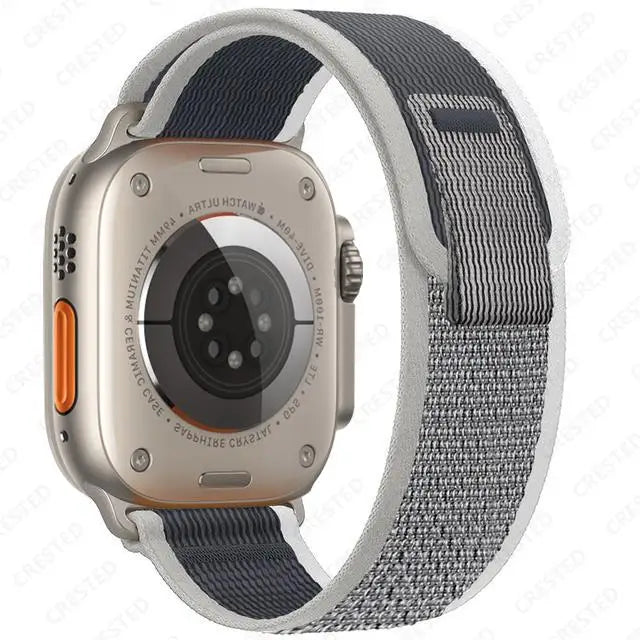 Nylon Trail-Loop Armband kompatibel für Smartwatches 38-49 mm Unisex