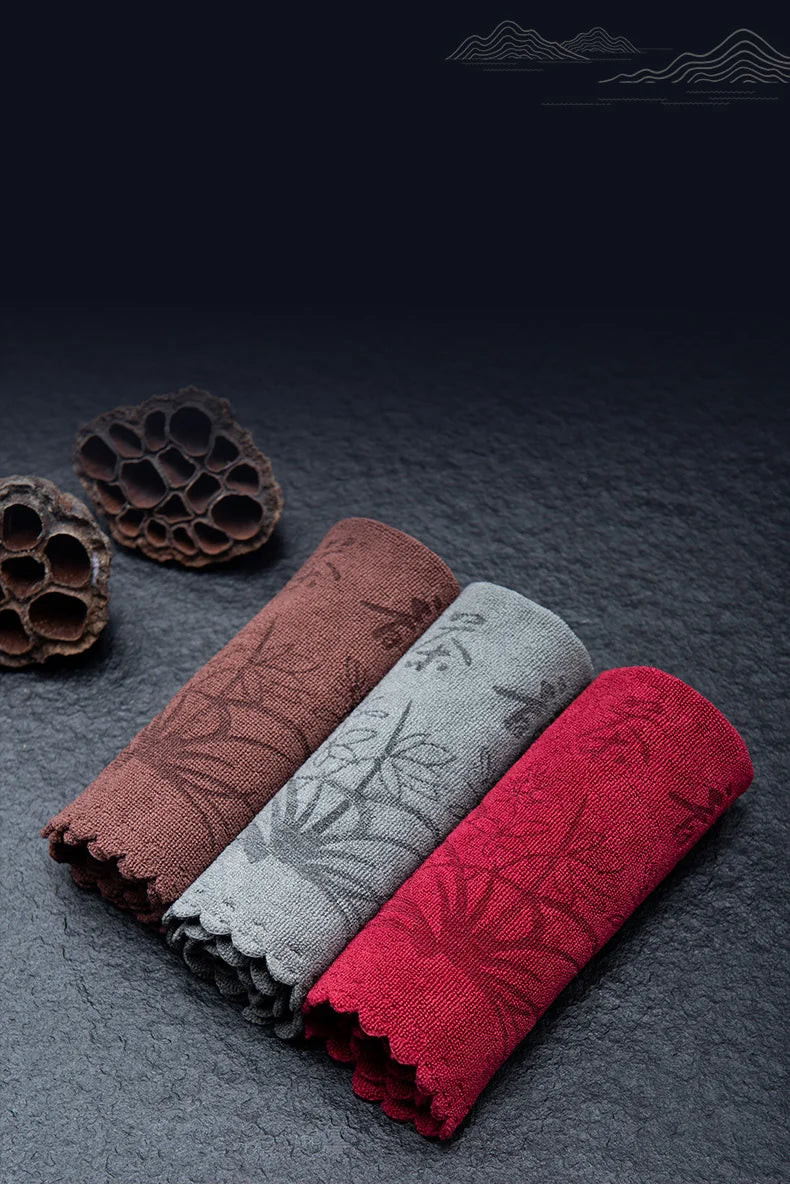 Saugfähiges Rotes Küchengeschirrtuch aus Faser-Yabubestshop