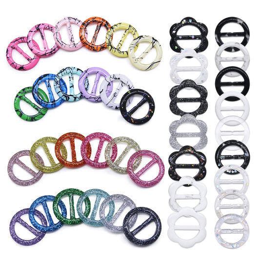 Modische T-Shirt Clips 2,5/3 cm in gemischten Farben aus Harz