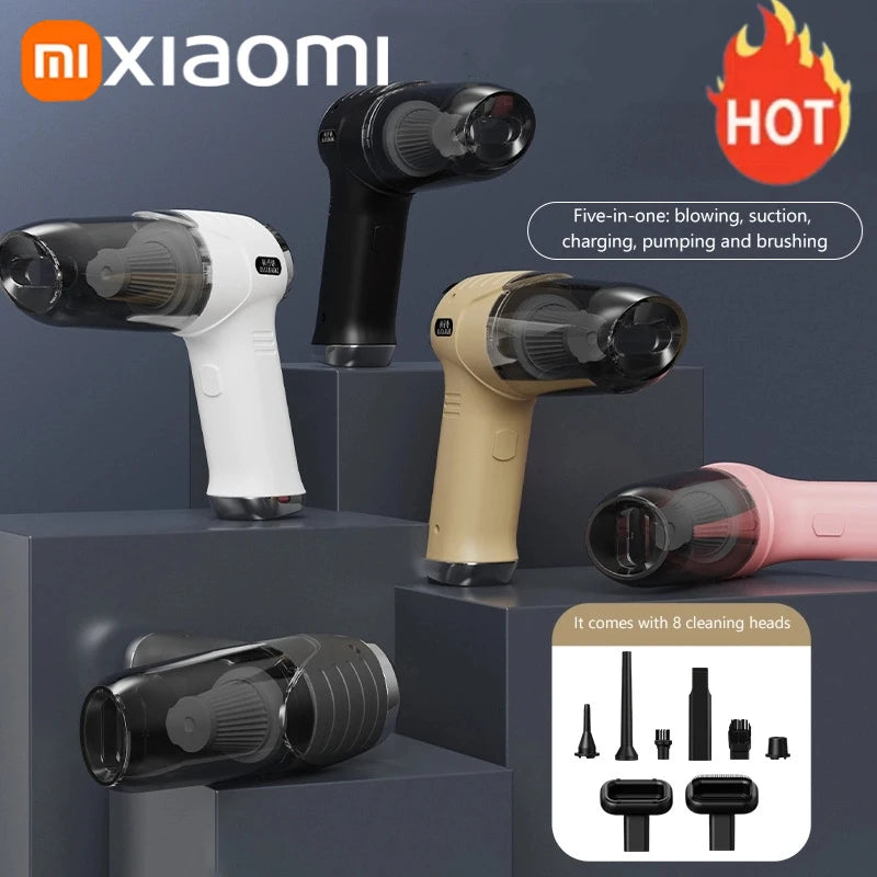 8-in-1 Kabelloser Mini Akku Staubsauger 45000pa für Auto und Zuhause