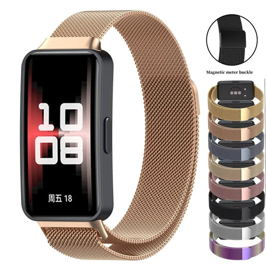 Magnetisches Milanese Metallarmband für Huawei Band 8 - 9 – Komfort - Stil