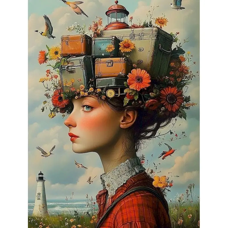 Abstraktes Malen nach Zahlen Set auf Leinwand mit Acrylfarben 20-75cm