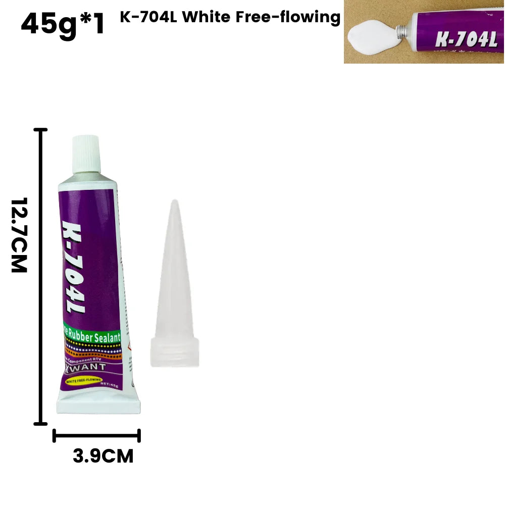 Silikon Dichtungskleber 45g in Schwarz Weiß Transparent für Elektronik