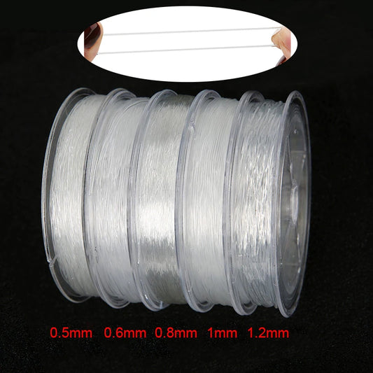 100m Elastische Perlenschnur Nylon 0,5-1,2 mm Schmuckherstellung