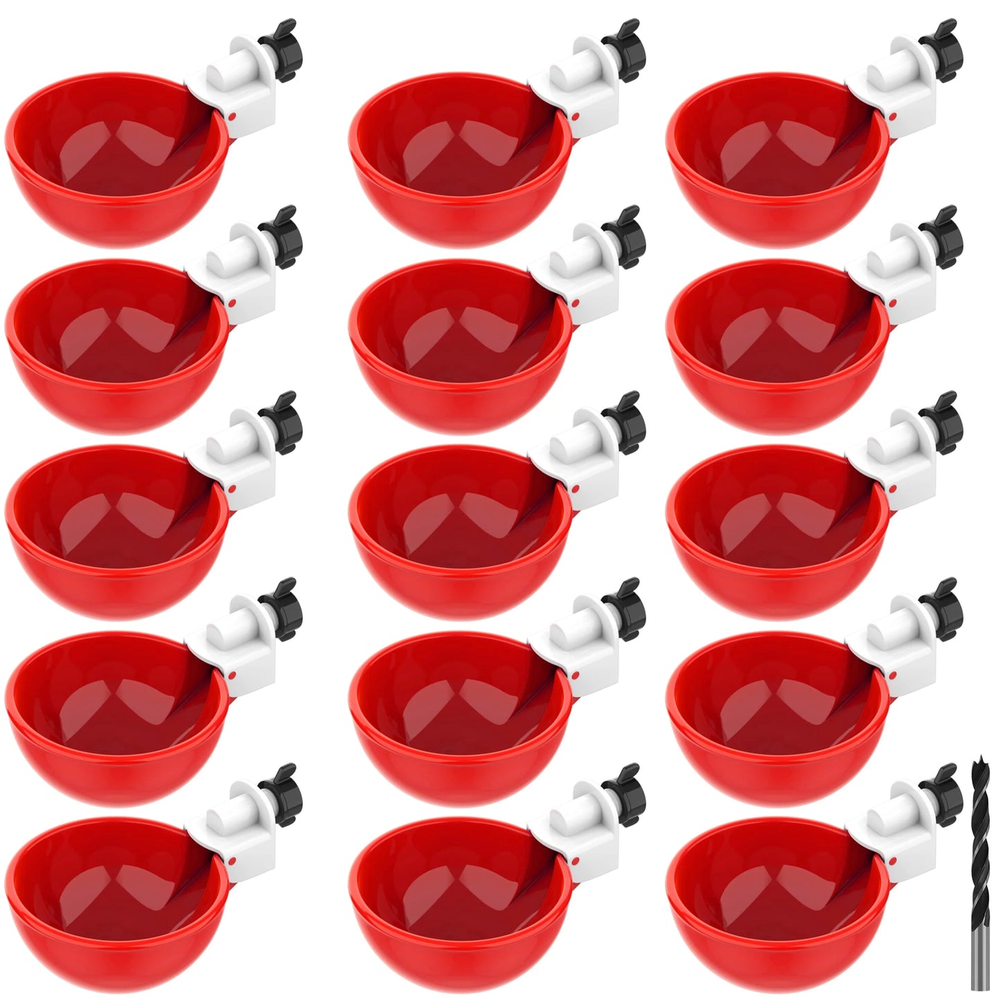 Automatische Trinkbecher für Huhn Ente 5-20 Stück Kunststoff Geflügelfutter