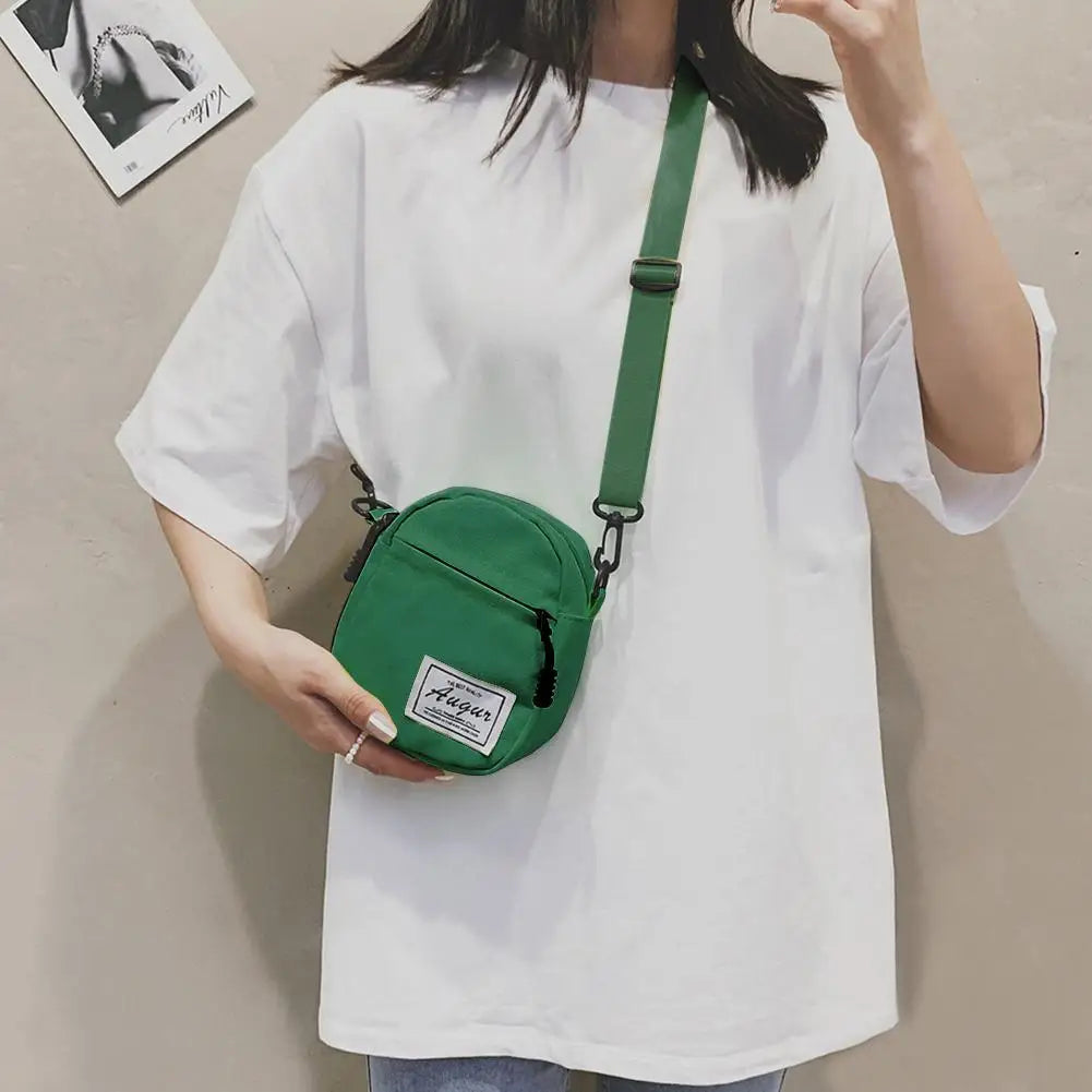 Unisex Leinwand Mini Umhängetasche Freizeit Schultertasche Harajuku Look