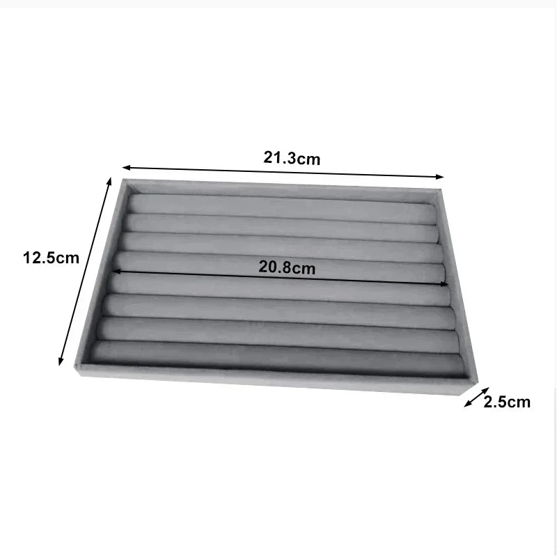 Samt Organizer Schmuckbox mit Schubladen für Ohrringe Armbänder Ringe