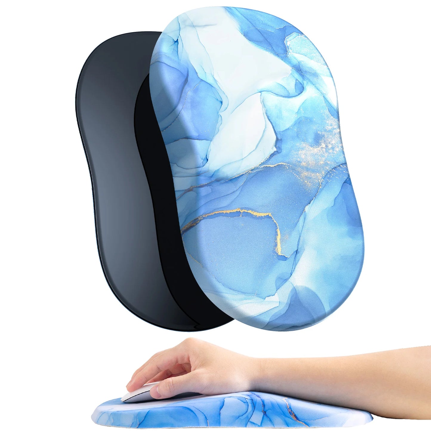 Ergonomisches Memory-Schaum-Mauspad mit Handgelenkauflage