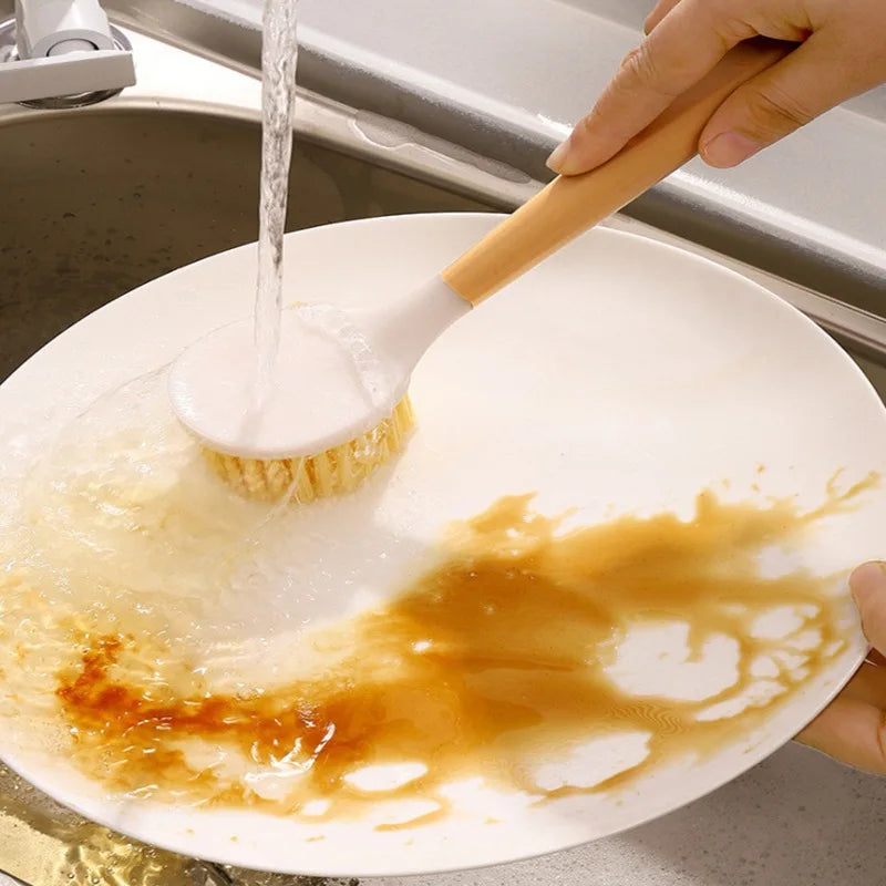 Multifunktions Küchenbürste mit langem Griff für Spüle, Pfannen, Töpfe