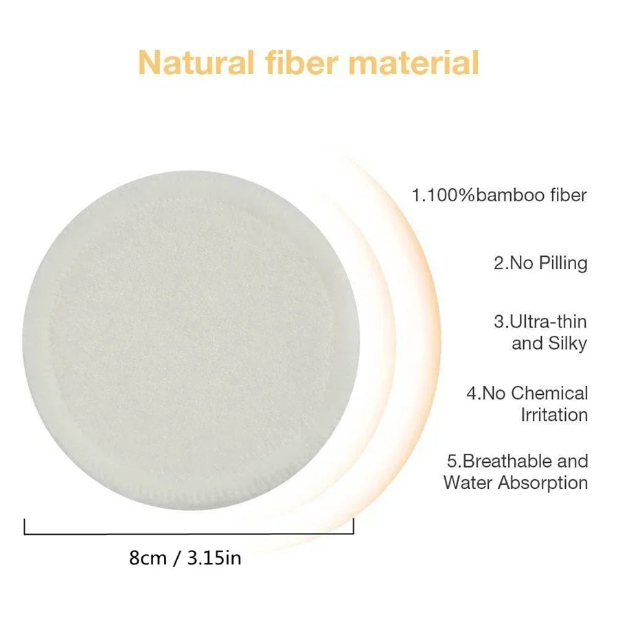 12er Set Wiederverwendbare Runde Baumwolle Make Up Entferner Pads