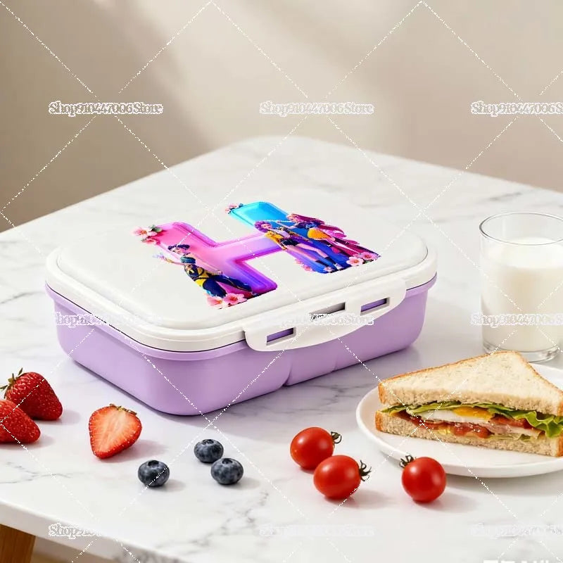 Praktische Lunchbox mit individuellem Buchstabendruck für Schule und Freizeit