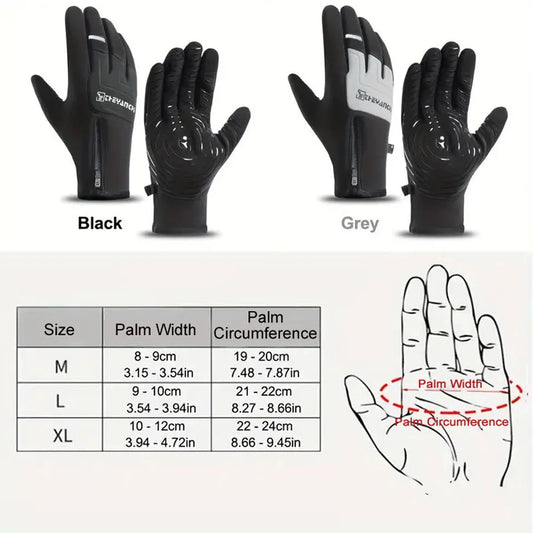 Winter Fahrradhandschuhe Herren wasserdicht warm Touchscreen rutschfest