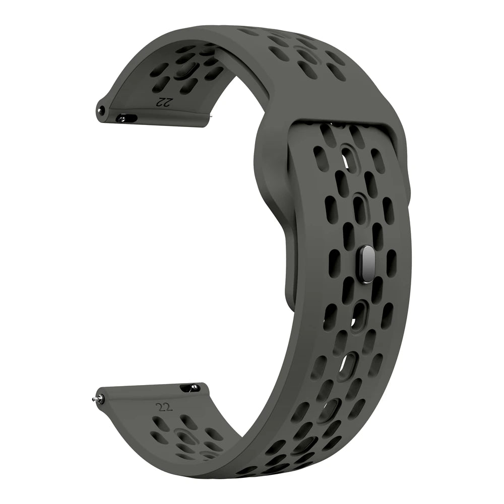 Atmungsaktives 22mm Silikon-Sportarmband für HUAWEI Smartwatches – Komfort - Style