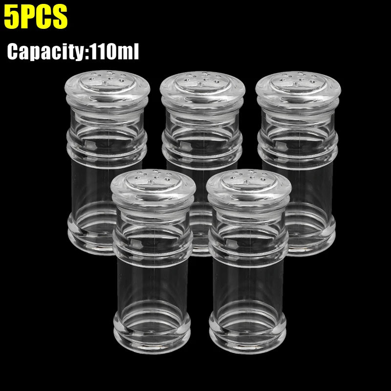 70 110 120 ml Acryl Gewürzgläser Salz Pfeffer Shaker Nachfüllbar