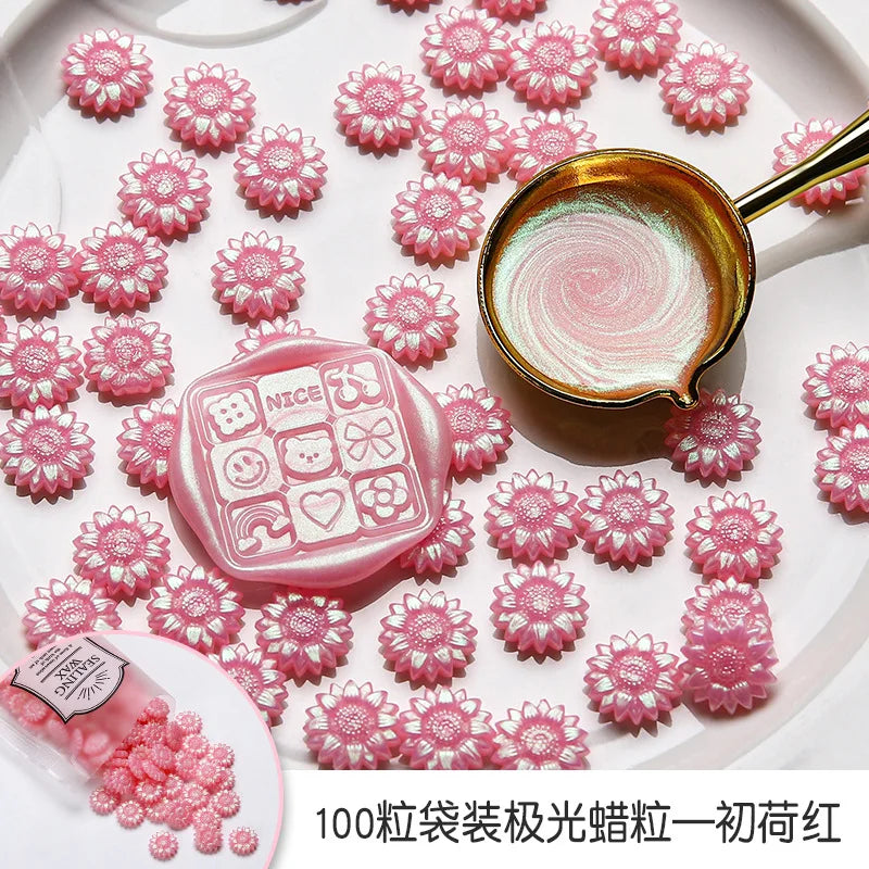 100 Schillernde Siegelwachs Perlen für stilvolle DIY Projekte