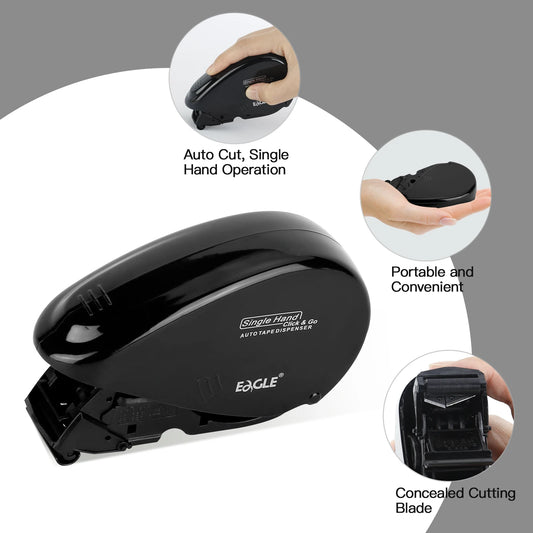 Effizienter Klebebandabroller mit automatischem Schnitt Einhandbedienung