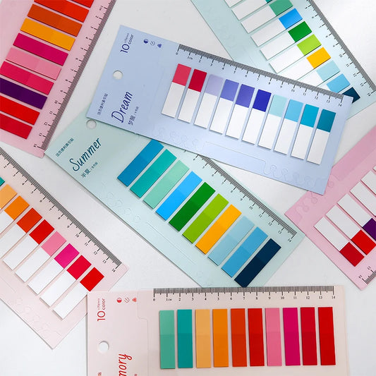 Romantische selbstklebende PET Haftnotizen 8 Designs für Büro - Schule