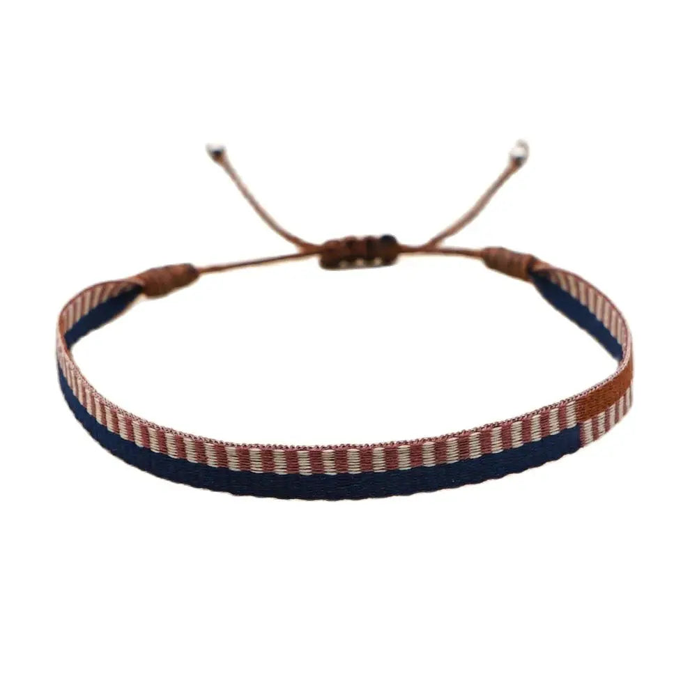 Unisex Geflochtenes Baumwoll Armband Handgewebt Freundschaftsschmuck