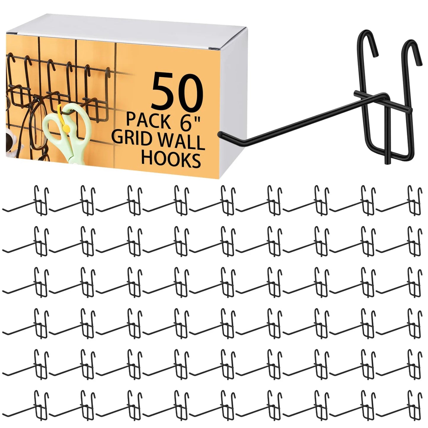 Mesh Gitterhaken Set Robuste Display Haken für Wandaufbewahrung Garage