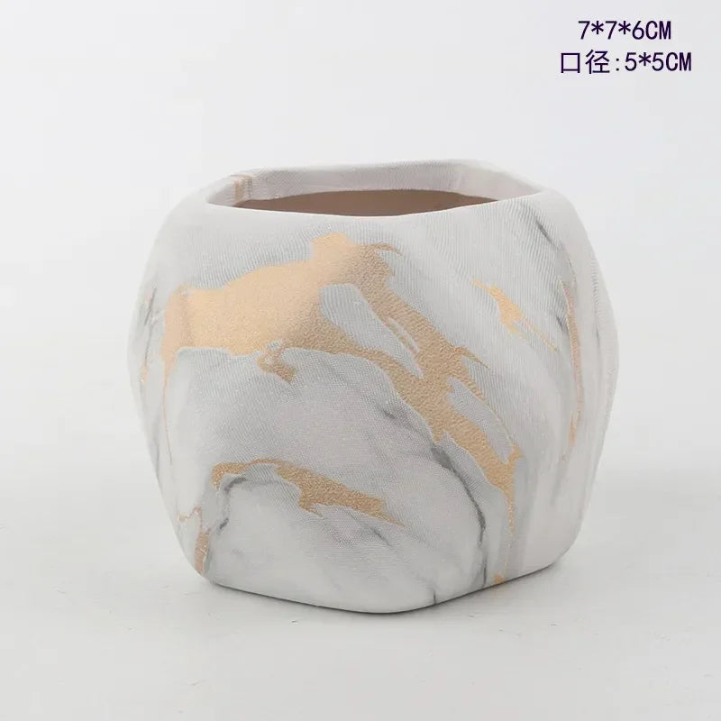 Keramik Blumentöpfe: Sukkulenten, Wasser-Transfer, Nordic Stil