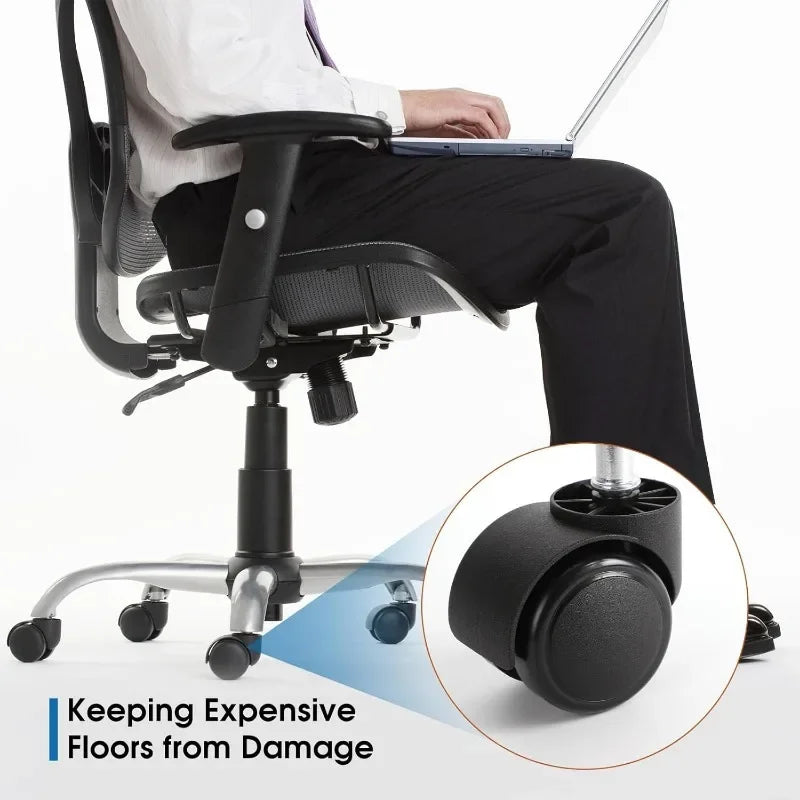 Langlebige Möbel-Fußrolle aus Kunststoff - PVC für leises Rollen