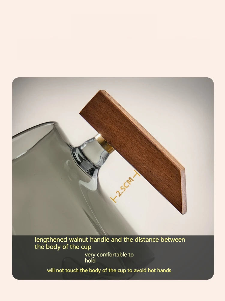 GIANXI Teetasse 350 ml Pyrex Tee-Set mit Griff und Filter handcrafted