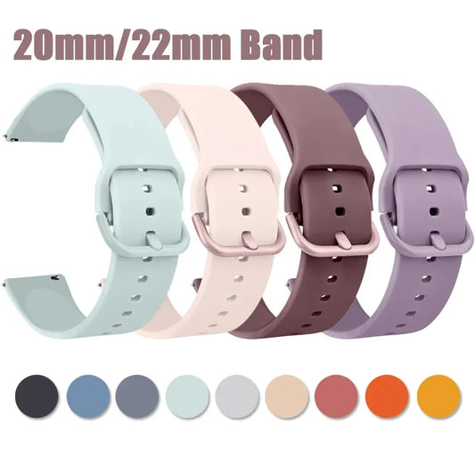 Komfort - Style: Silikonarmband 20/22mm für Huawei - Honor Smartwatches