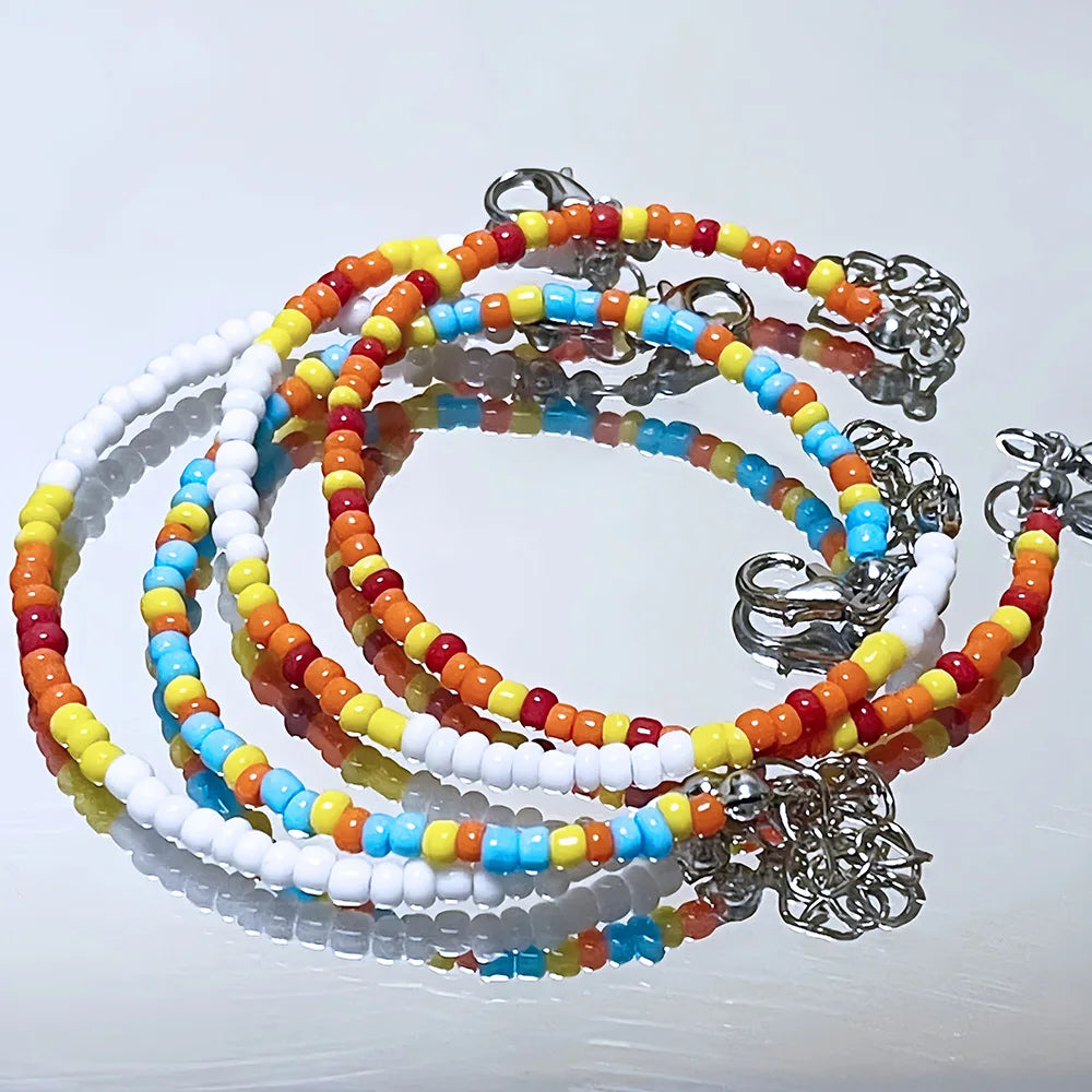 18 Farben 4mm Glasperlen Sets für DIY Schmuck Freundschaft Armbänder
