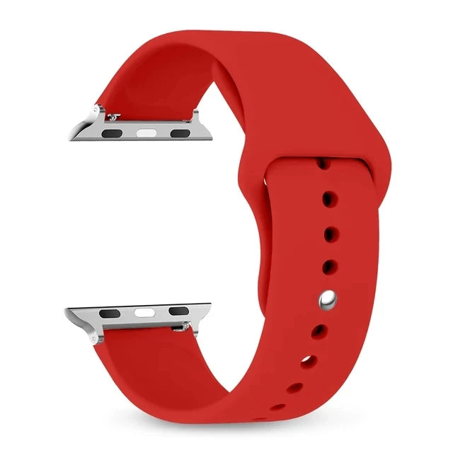 Silikon Armband für 38-49 mm Smartwatches kompatibel mit iOS Geräten