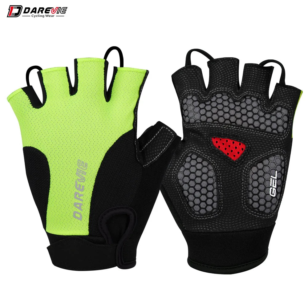 Halbfinger MTB Fahrradhandschuhe gelpolstert stoßfest atmungsaktiv