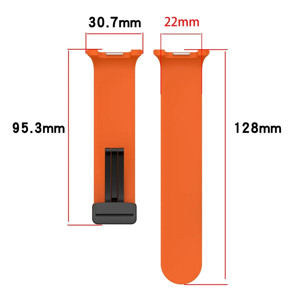 Magnetisches Silikonarmband für Samsung Galaxy Watch 40 44 46 mm Sportband
