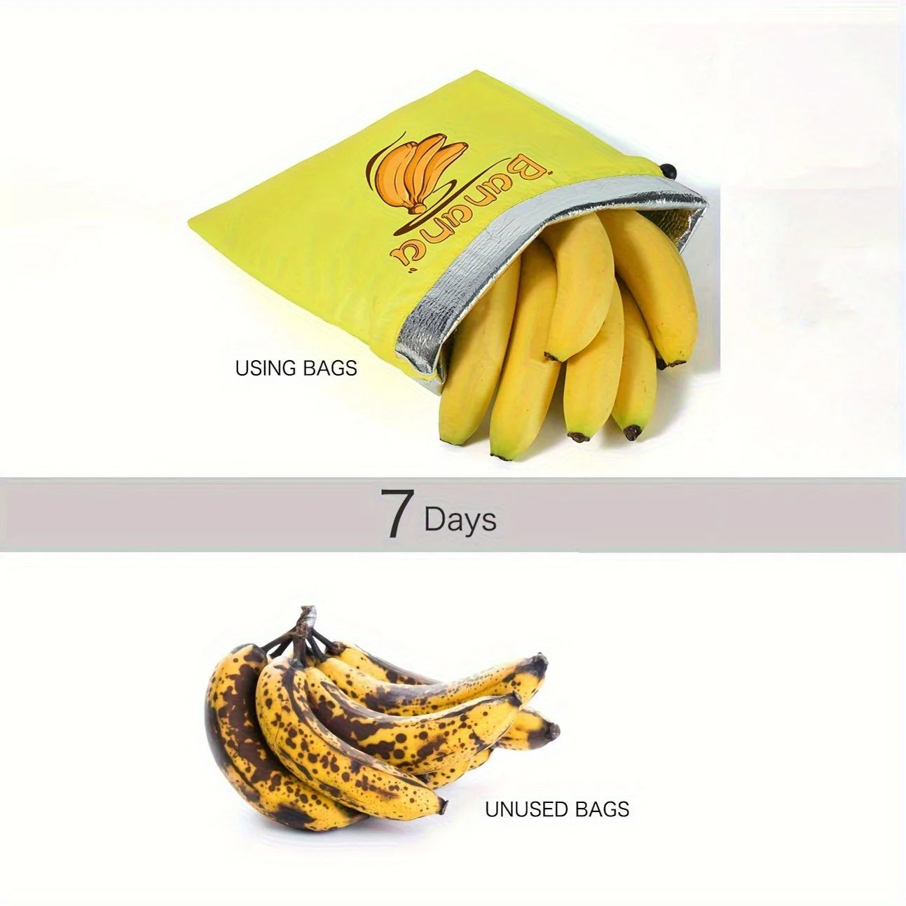 3er Set wiederverwendbare Premium Aufbewahrungstaschen für Obst Gemüse