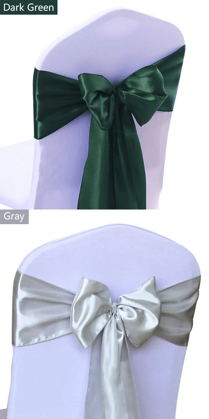 Satin Stuhlschärpen für Hochzeiten und Events 50 Stück