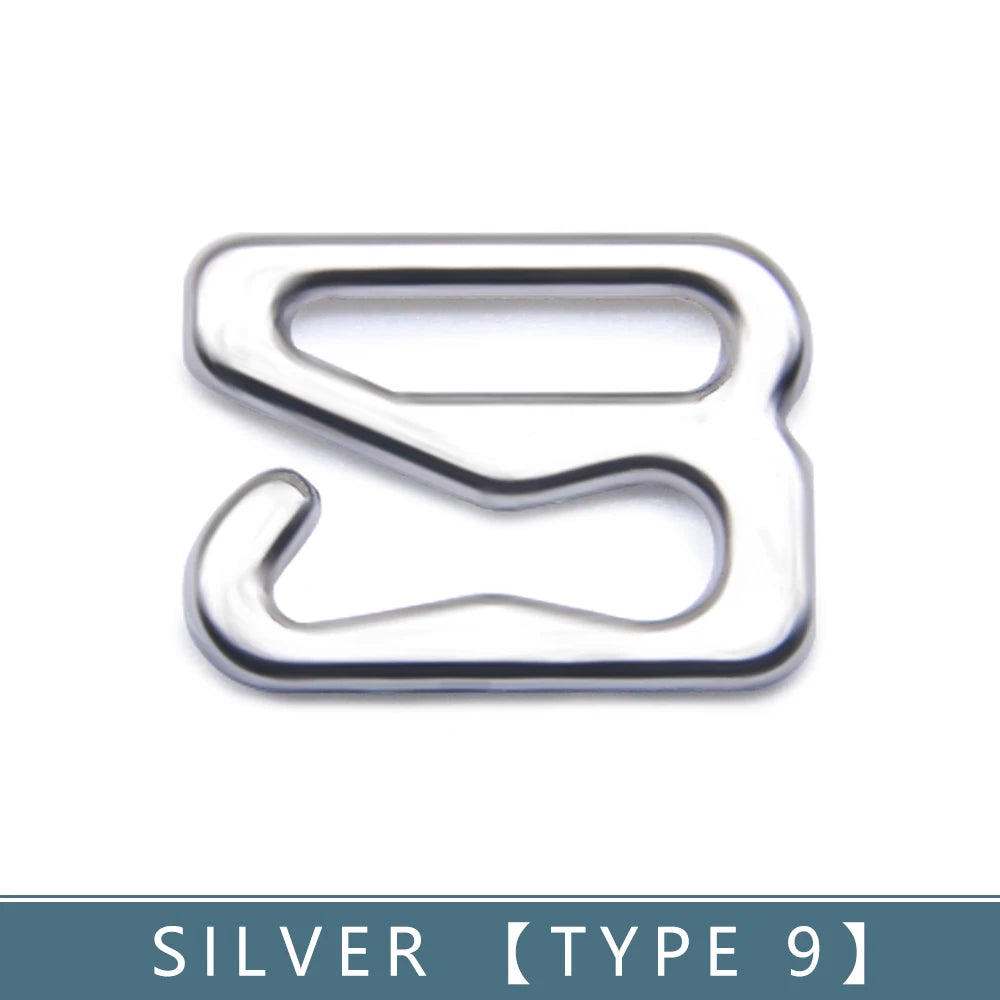 30-teiliges BH Ringe und Slider Set in Weiß und Schwarz Metall Zubehör