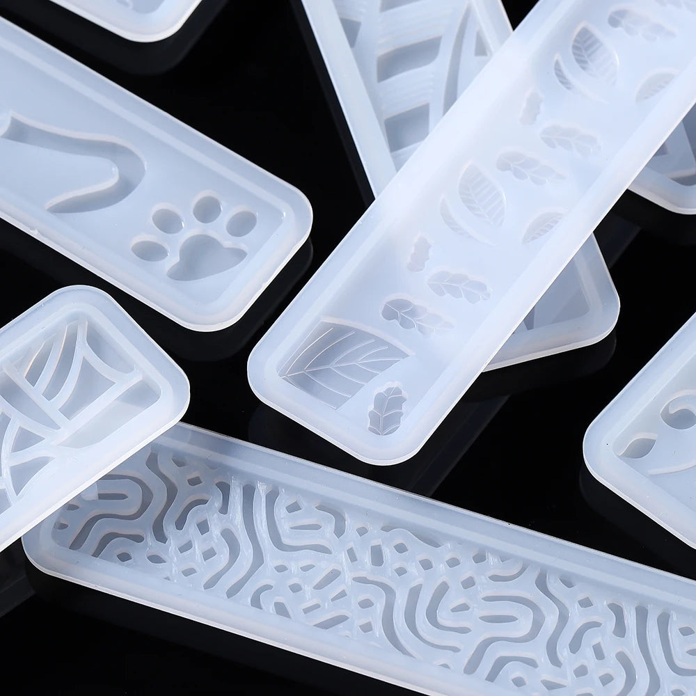 DIY Silikonform Lesezeichen Anhänger Epoxidharz Schmuck Gussform Zubehör