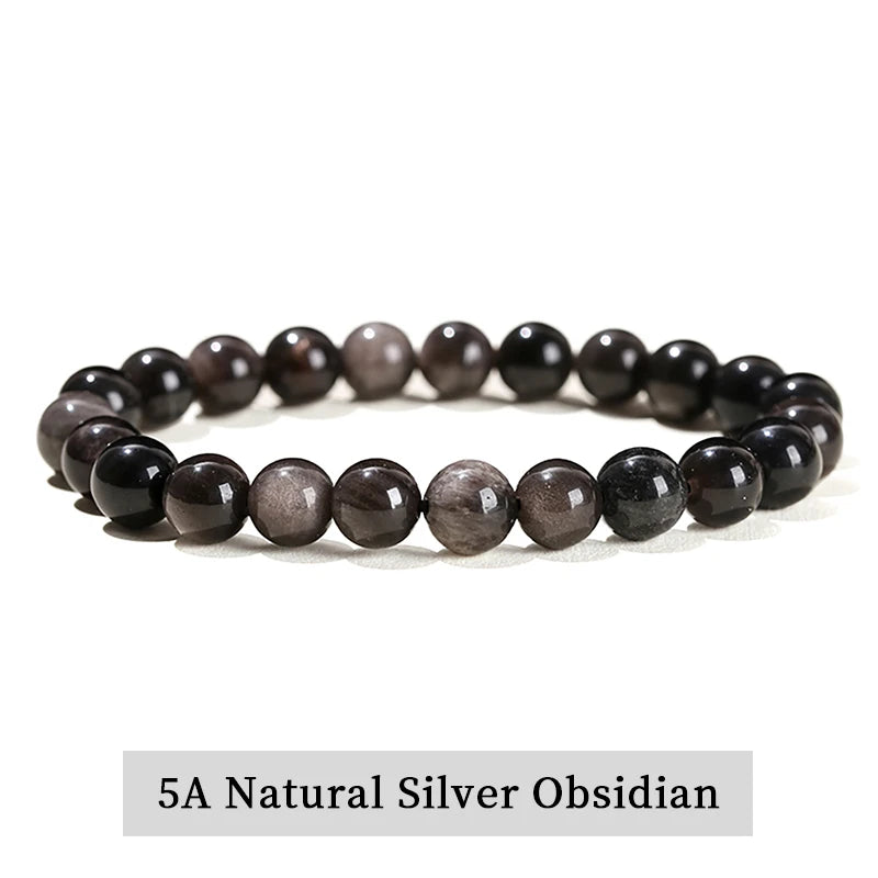 Vielseitiges Naturstein Perlen Armband für Damen und Herren