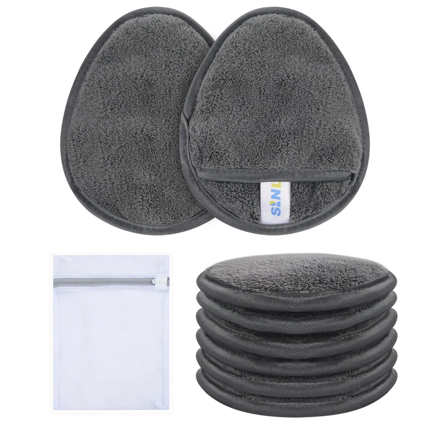 Sanfte wiederverwendbare Mikrofasern Make up Entferner Pads