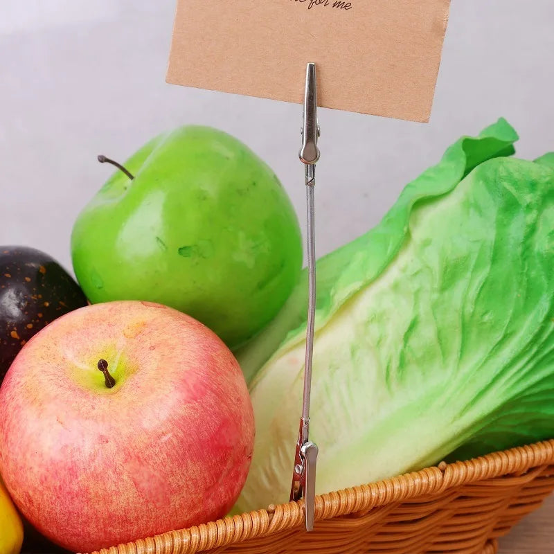 50 Stück Doppelköpfige Flexible Metall Clips Edelstahl Krokodil Clips