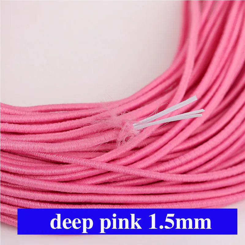 Buntes 1,5mm Gummiband für DIY Nähen Schmuck Bastelprojekte