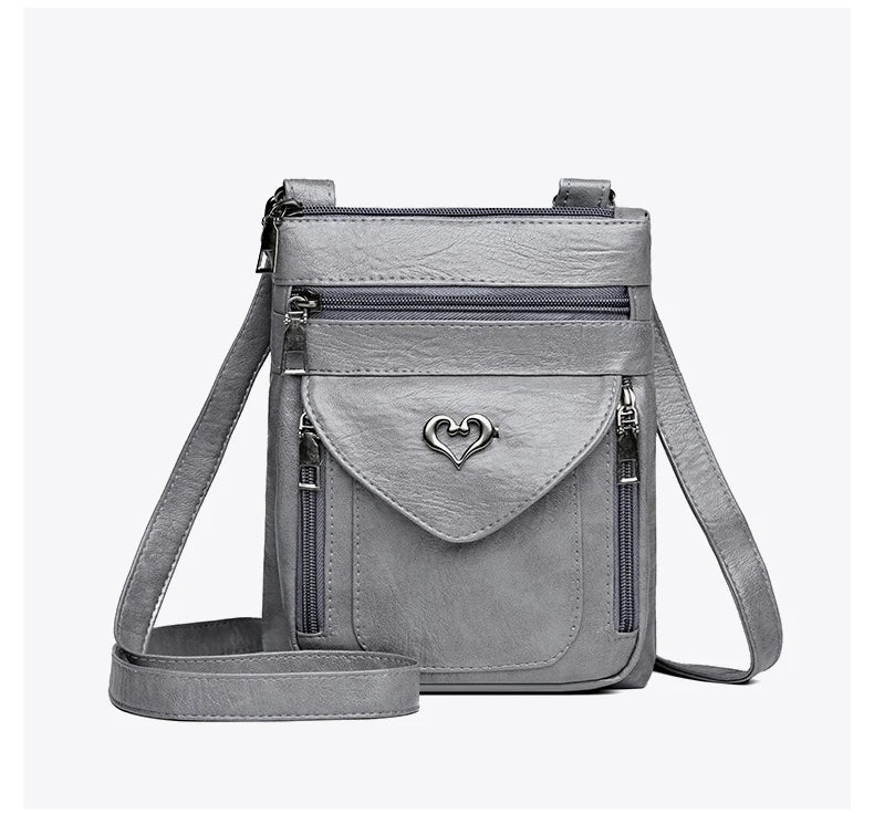 Kleine Umhangetasche Handytasche Minitasche für Damen aus Textil