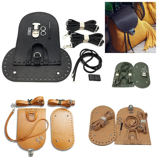 DIY Taschenzubehör: Lederboden Klappe Schulterriemen für Handtaschen