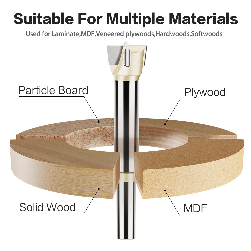 15-60mm Scharnierbohrer Forstner Bohrer Holz mit Wolframkarbid Spitze