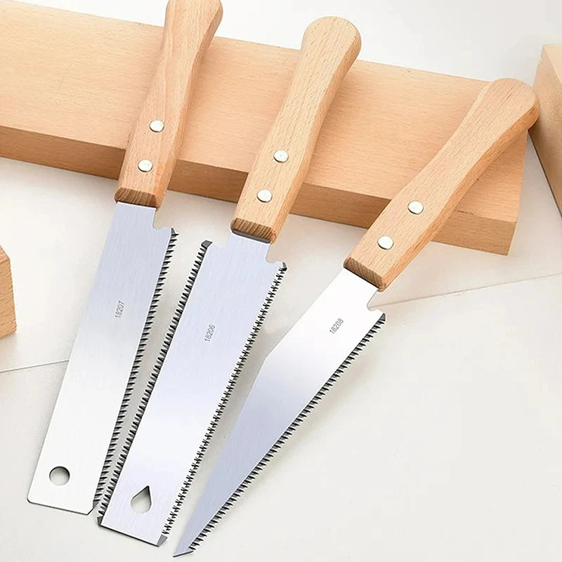 Präzise Zugsäge mit Rutschfestem Buchenholzgriff – SK5 Stahl, 1 Stück