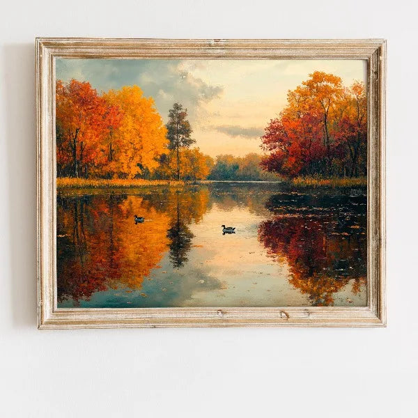 Stilvolles Leinwandbild Herbstliche Natur für Ihr Zuhause