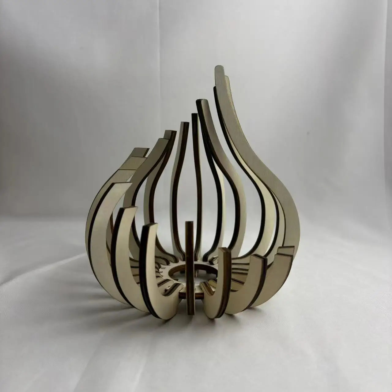 Handgemachter Kerzenhalter Holz DIY Dekoration schafft warme Stim