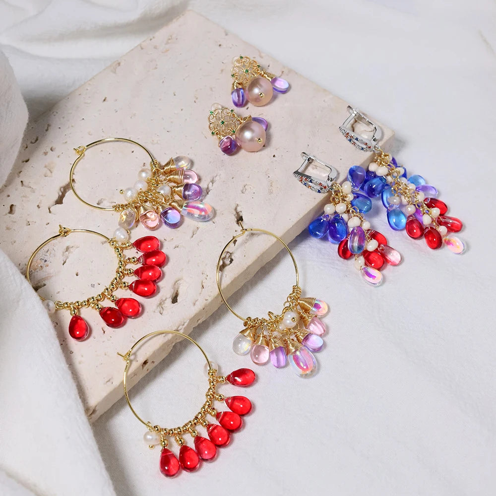 Natürliche Süßwasserperlenkette, Vintage Stil, Damen Anhänger