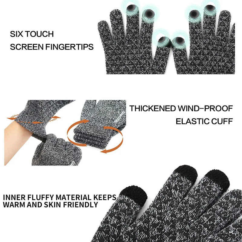 Thermo Touchscreen Winterhandschuhe für Sport und Alltag Unisex