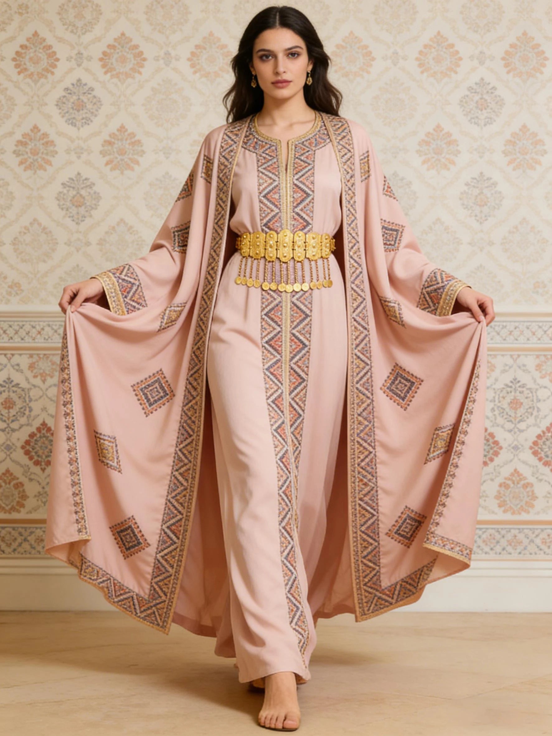 Arabische Damen-Taillenkette aus Legierung im Palast-Vintage-Stil für Braut, Hochzeit, Party, Abendveranstaltungen und Festivals als Kleidungsaccessoire-Yabubest - Home & More